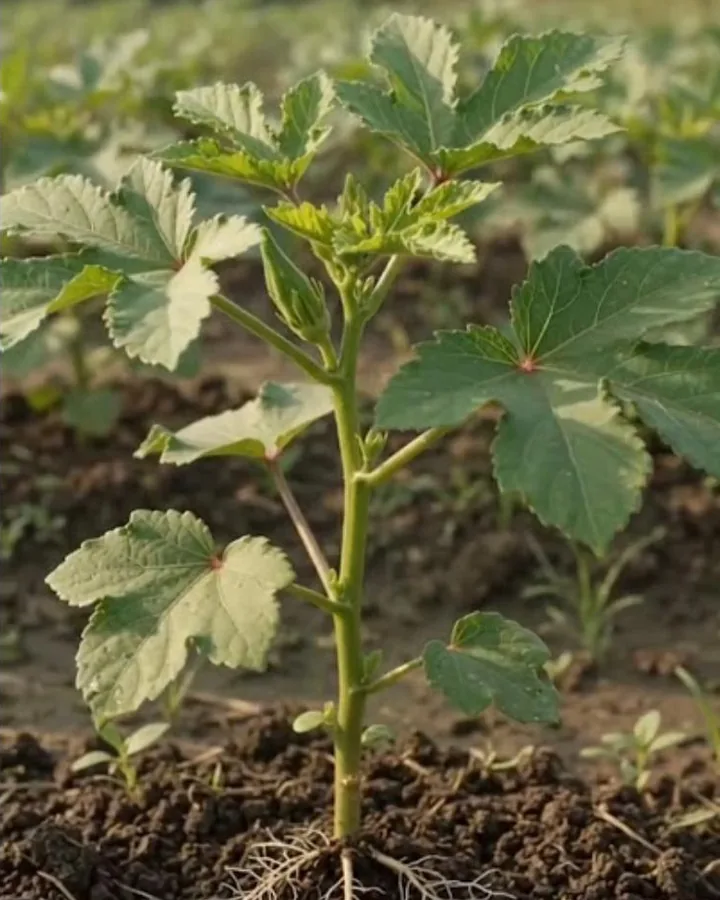 Deola Bhindi (Hibiscus vitifolius) — the wild plant used as a natural clarifier in Gud4U Organicks jaggery