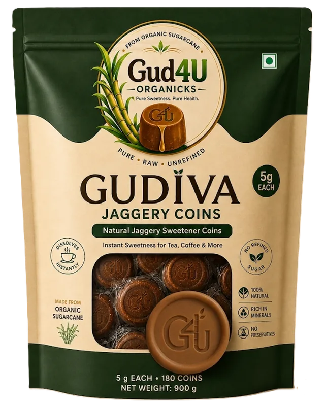 Gudiva chocolate jaggery coins pouch