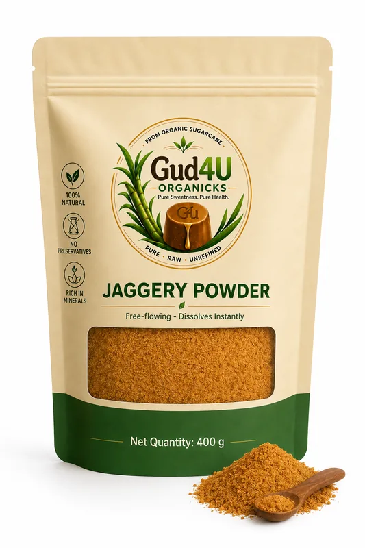 Natural jaggery powder, 400 g pouch